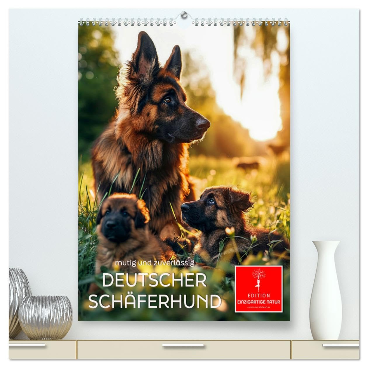 Deutscher Schäferhund - mutig und zuverlässig (hochwertiger Premium Wandkalender 2025 DIN A2 hoch), Kunstdruck in Hochglanz: Ein treuer Begleiter - vielseitig und lernbereit. (CALVENDO Tiere) Living & Furnishing