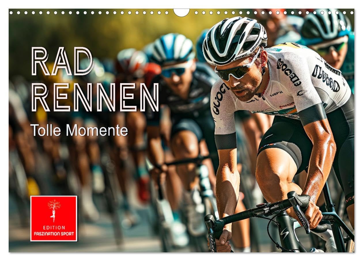 Radrennen - tolle Momente (Wandkalender 2025 DIN A3 quer), CALVENDO Monatskalender: Spannende Straßenrennen - grandiose Bilder. (CALVENDO Sport) Film, Art & Culture