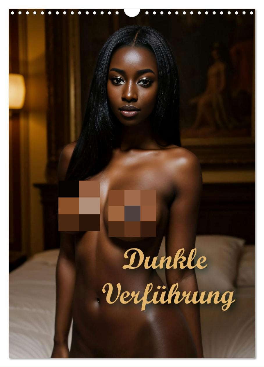 Dunkle Verführung (Wandkalender 2025 DIN A3 hoch), CALVENDO Monatskalender: Dunkelhäutige Frauen in sinnlichen Posen (CALVENDO Erotik) Calendars