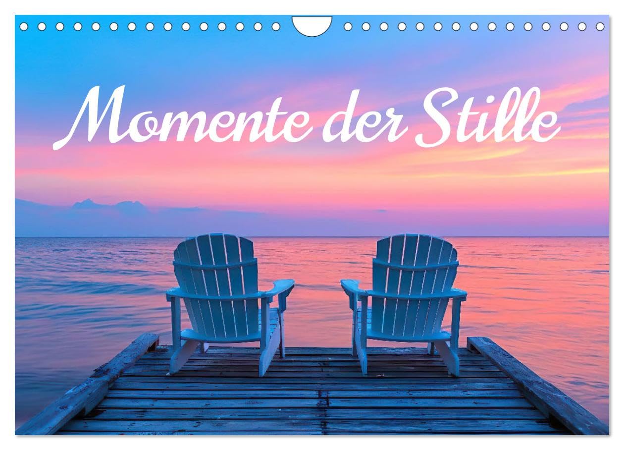 Momente der Stille (Wandkalender 2025 DIN A4 quer), CALVENDO Monatskalender: Zwölf Monate, zwei Stühle, unendliche Gelassenheit. (CALVENDO Natur) Living & Furnishing