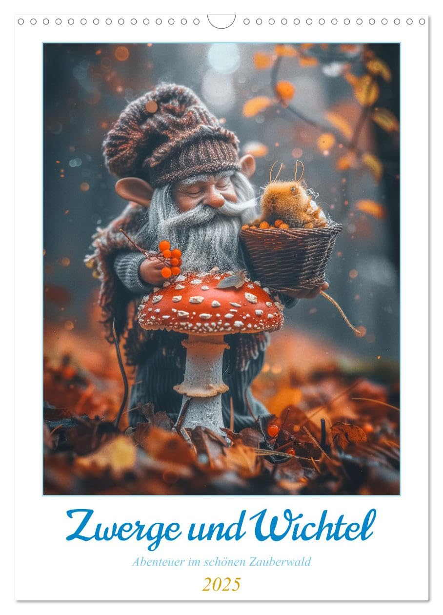 Zwerge und Wichtel (Wandkalender 2025 DIN A3 hoch), CALVENDO Monatskalender: Zwerge und Wichtel, ist eine bezaubernder Kalender, der die Leser in die ... Wesen entführt. (CALVENDO Wissenschaft) Lifestyle
