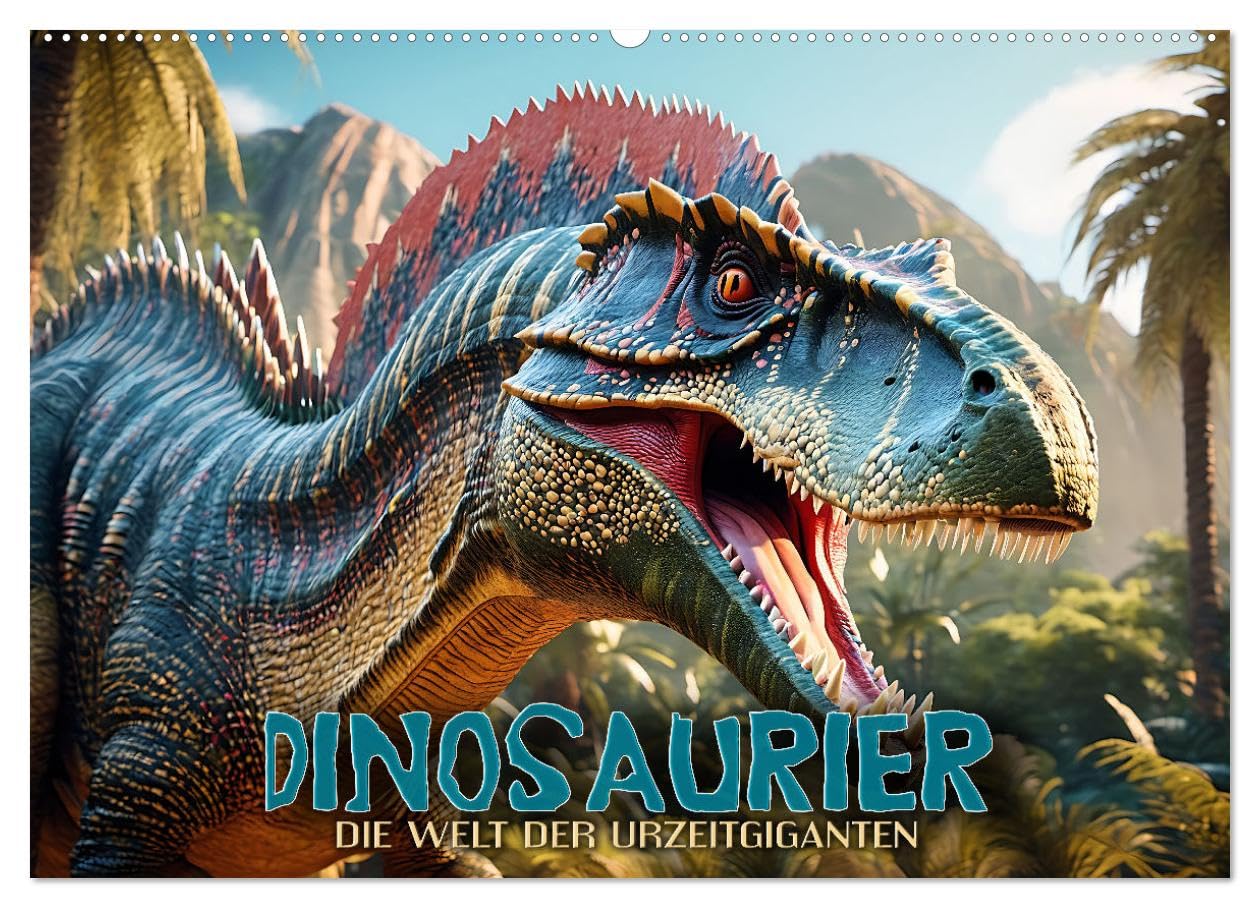 Dinosaurier - die Welt der Urzeitgiganten (Wandkalender 2025 DIN A2 quer), CALVENDO Monatskalender: Eine fantastische Zeitreise zurück ins ... unsere Erde bevölkerten (CALVENDO Tiere) Business & Technology