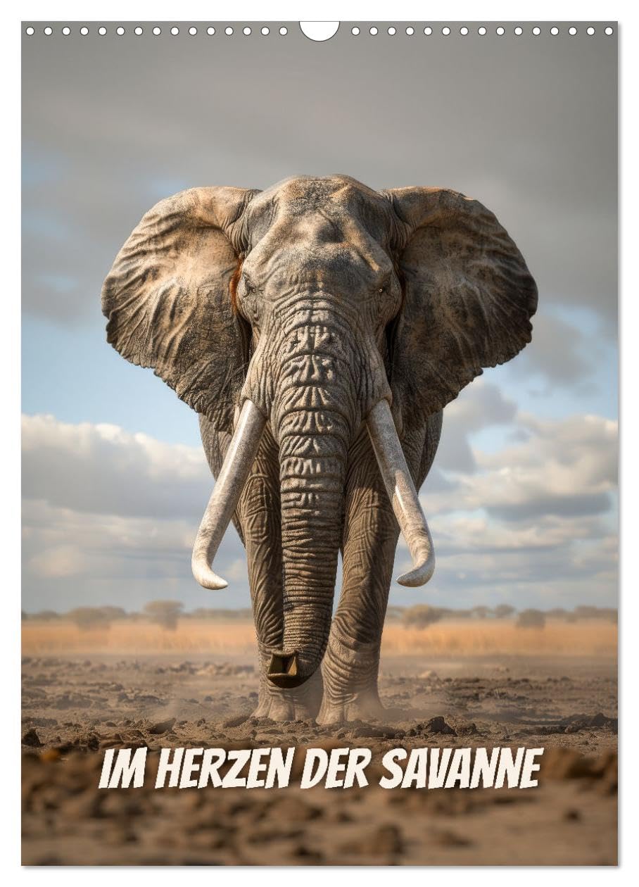 Im Herzen der Savanne (Wandkalender 2025 DIN A3 hoch), CALVENDO Monatskalender: Eine tierische Reise durch die Wildnis Afrikas (CALVENDO Tiere) Natural Sciences