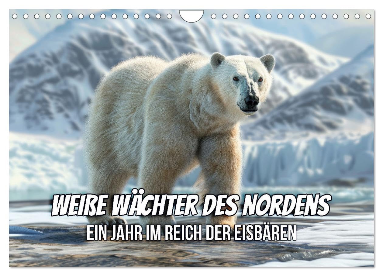 Weiße Wächter des Nordens: Ein Jahr im Reich der Eisbären (Wandkalender 2025 DIN A4 quer), CALVENDO Monatskalender: Eisbären - Tierische Wunder unseres Planeten (CALVENDO Tiere) Natural Sciences