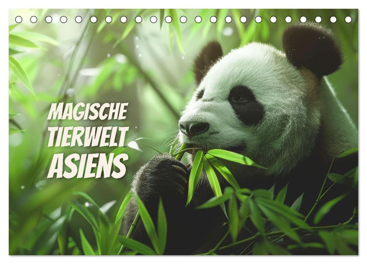 Magische Tierwelt Asiens (Tischkalender 2025 DIN A5 quer), CALVENDO Monatskalender: Tauchen Sie ein in die fesselnde Wildnis Asiens (CALVENDO Tiere) Natural Sciences