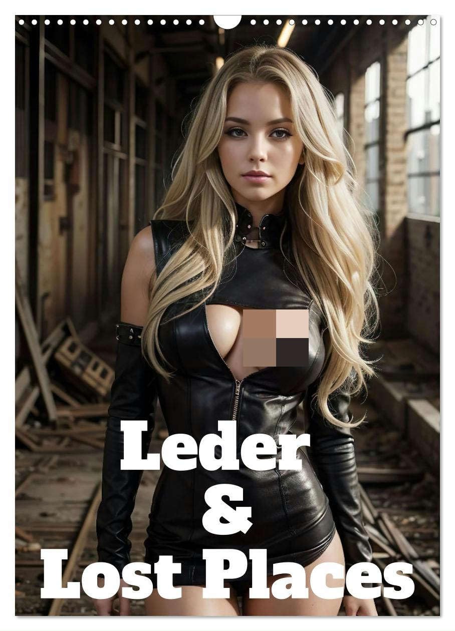 Leder und Lost Places (Wandkalender 2025 DIN A3 hoch), CALVENDO Monatskalender: Erotische Frauen in verlassenen Industriegebäuden (CALVENDO Erotik) Calendars