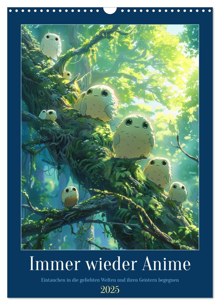 Immer wieder Anime (Wandkalender 2025 DIN A3 hoch), CALVENDO Monatskalender: Faszination, Mystik und der Zauber des Zeichentrick (CALVENDO Natur) Manga