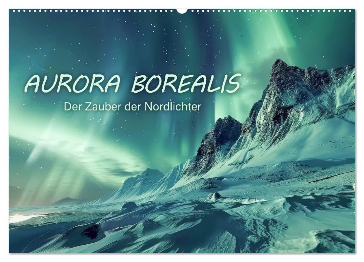 Aurora Borealis - Der Zauber der Nordlichter (Wandkalender 2025 DIN A2 quer), CALVENDO Monatskalender: Eine visuelle Reise in den Norden zu den Polarlichtern (CALVENDO Natur) Film, Art & Culture