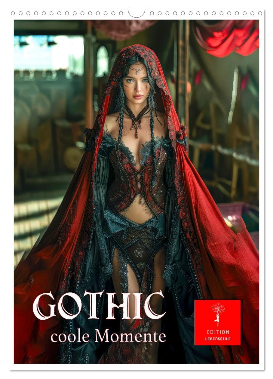 Gothic coole Momente (Wandkalender 2025 DIN A3 hoch), CALVENDO Monatskalender: Eintauchen in die faszinierende Welt der Goths. (CALVENDO Kunst) Social Sciences