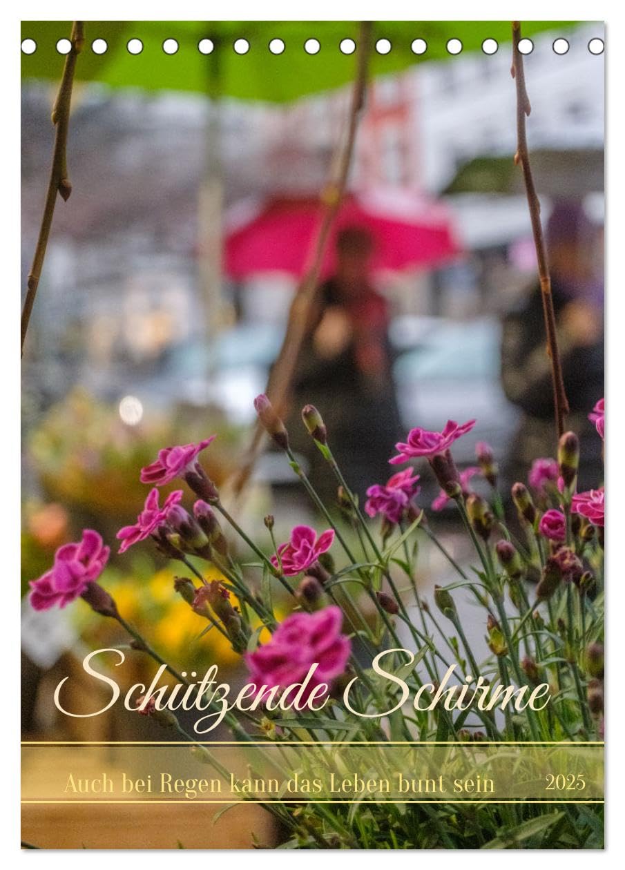 Schützende Schirme - Auch bei Regen kann das Leben bunt sein (Tischkalender 2025 DIN A5 hoch), CALVENDO Monatskalender: Menschen unter Regenschirmen (CALVENDO Menschen) Photography