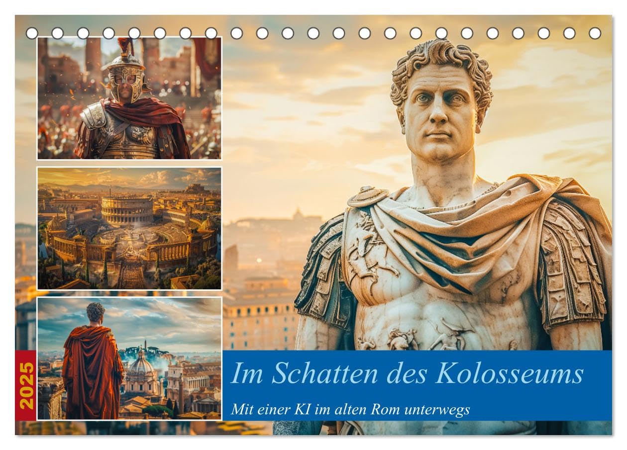 Im Schatten des Kolosseums (Tischkalender 2025 DIN A5 quer), CALVENDO Monatskalender: Tauche ein in die majestätische Pracht des alten Roms, wo die ... auf die Gegenwart trifft. (CALVENDO Orte) Garden & Plants