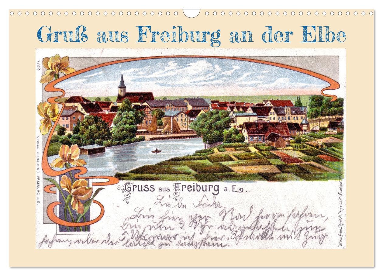 Gruß aus Freiburg an der Elbe (Wandkalender 2025 DIN A3 quer), CALVENDO Monatskalender book