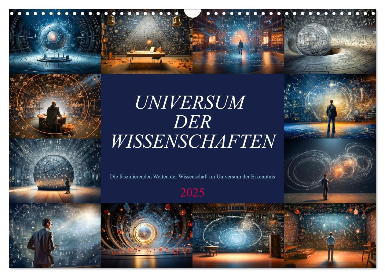 Universum der Wissenschaften (Wandkalender 2025 DIN A3 quer), CALVENDO Monatskalender: Sie haben ihn gefunden, den einzigartigen Wandschmuck für ihr zu Hause oder ihr Büro. (CALVENDO Technologie) General education