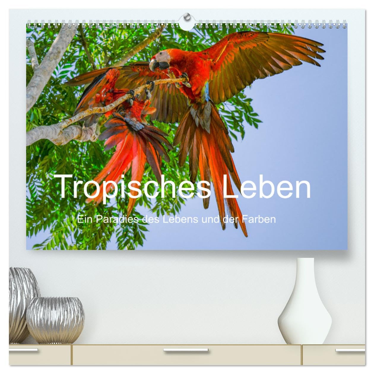 Tropisches Leben Ein Paradies des Lebens und der Farben (hochwertiger Premium Wandkalender 2025 DIN A2 quer), Kunstdruck in Hochglanz: Eine vielfarbig ... vom Regenwald bis zum Ozean. (CALVENDO Orte) Leisure, Home & Garden