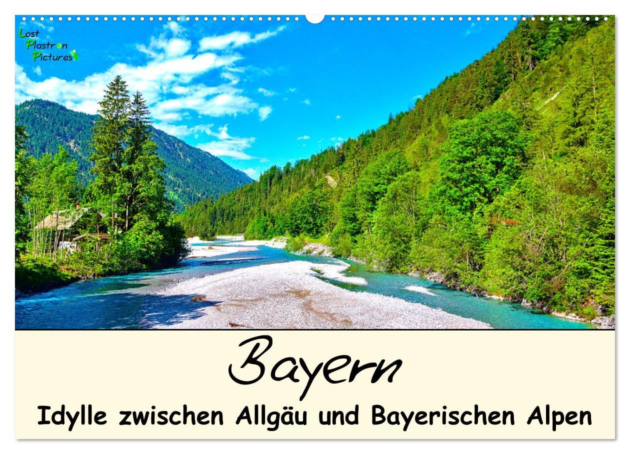 Bayern - Idylle zwischen Allgäu und Bayerischen Alpen (Wandkalender 2025 DIN A2 quer), CALVENDO Monatskalender: Impressionen aus Bayerns Alpenvorland (CALVENDO Natur) Film, Art & Culture