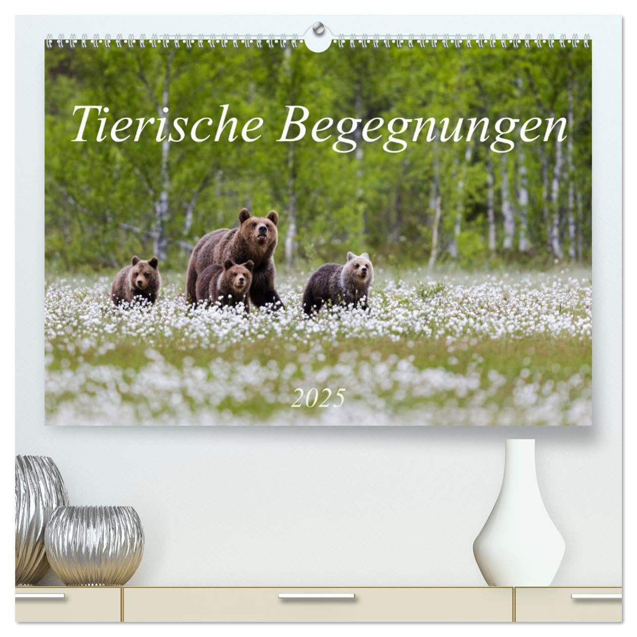 Tierische Begegnungen (hochwertiger Premium Wandkalender 2025 DIN A2 quer), Kunstdruck in Hochglanz: Tierbilder aus Europas Natur (CALVENDO Tiere) Social Sciences