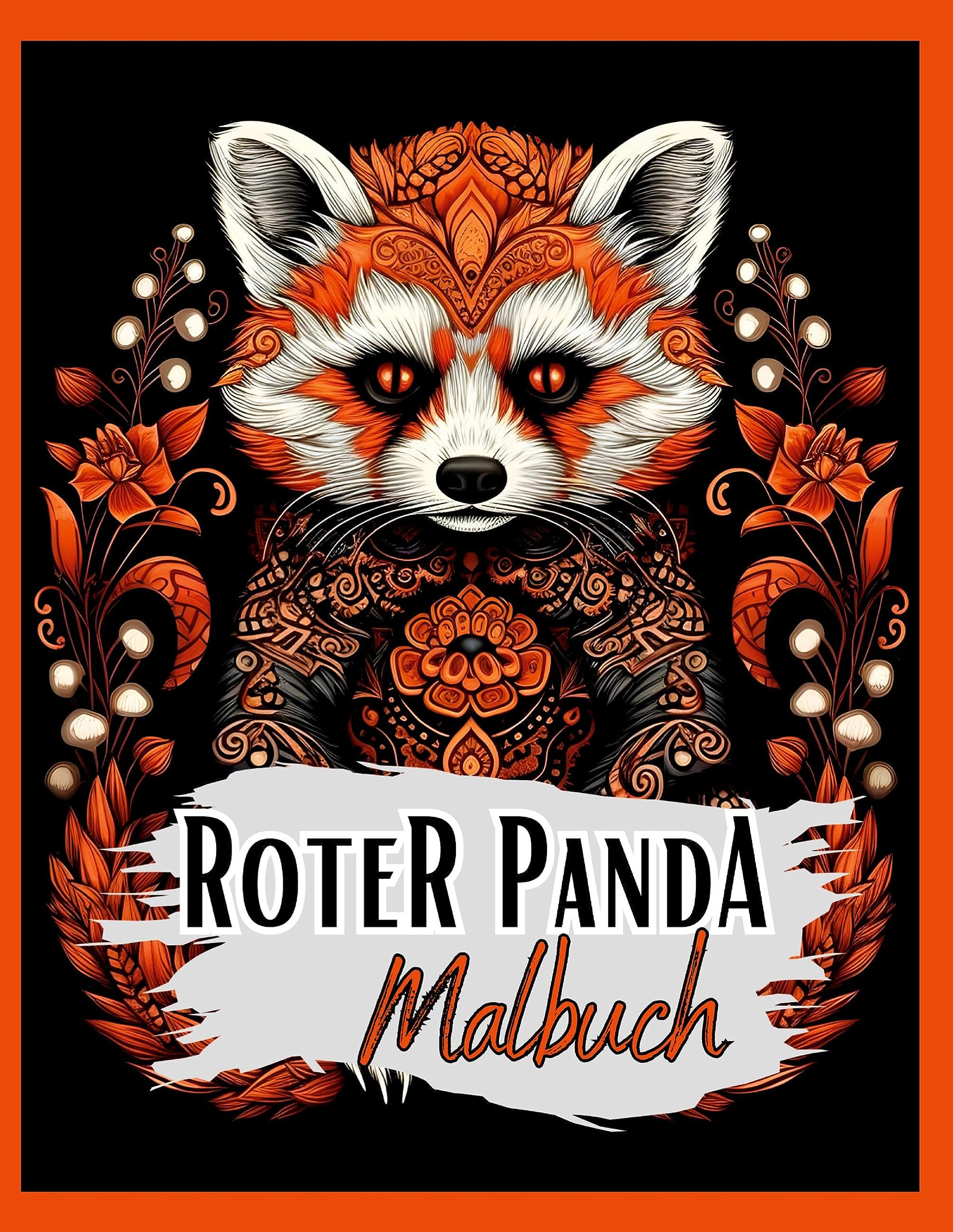 Product Image: Schwarzes Malbuch "Roter Panda".