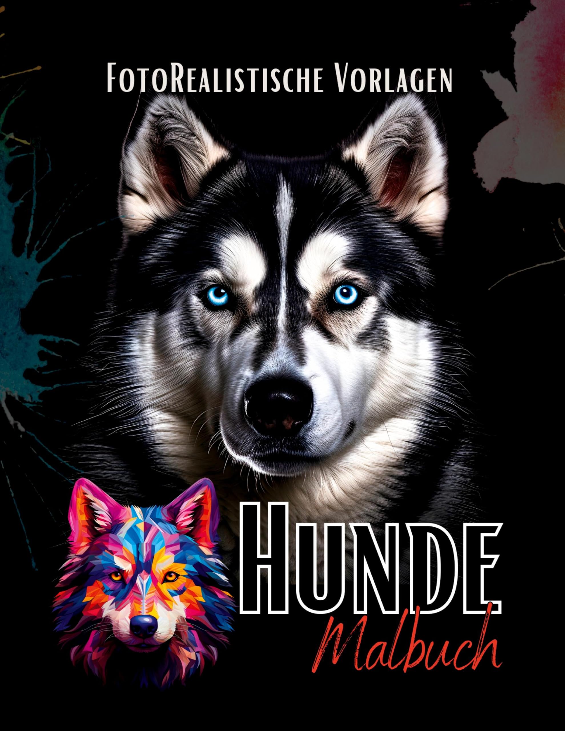Malbuch Hunde "Fotorealistisch". Pets