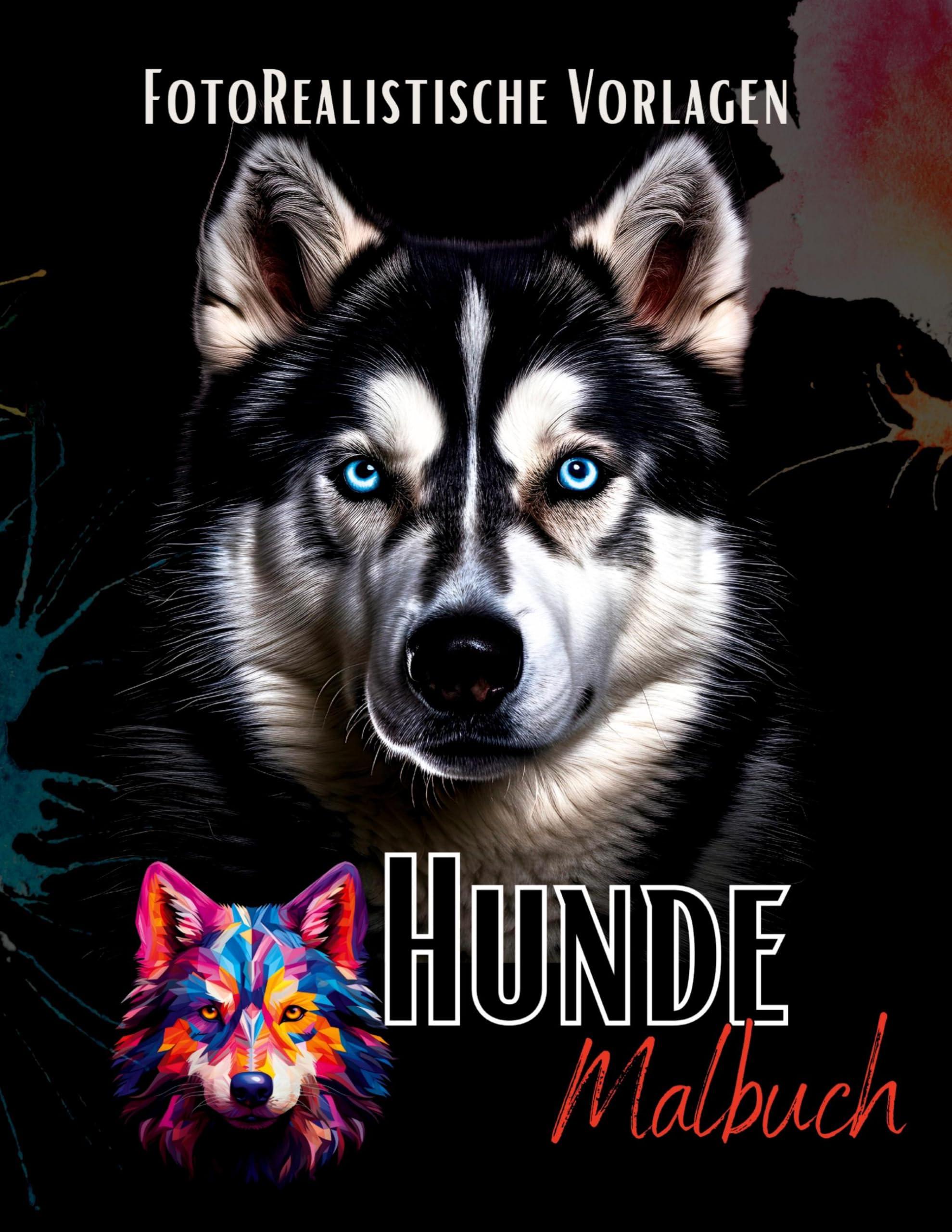 Malbuch Hunde "Fotorealistisch". Pets