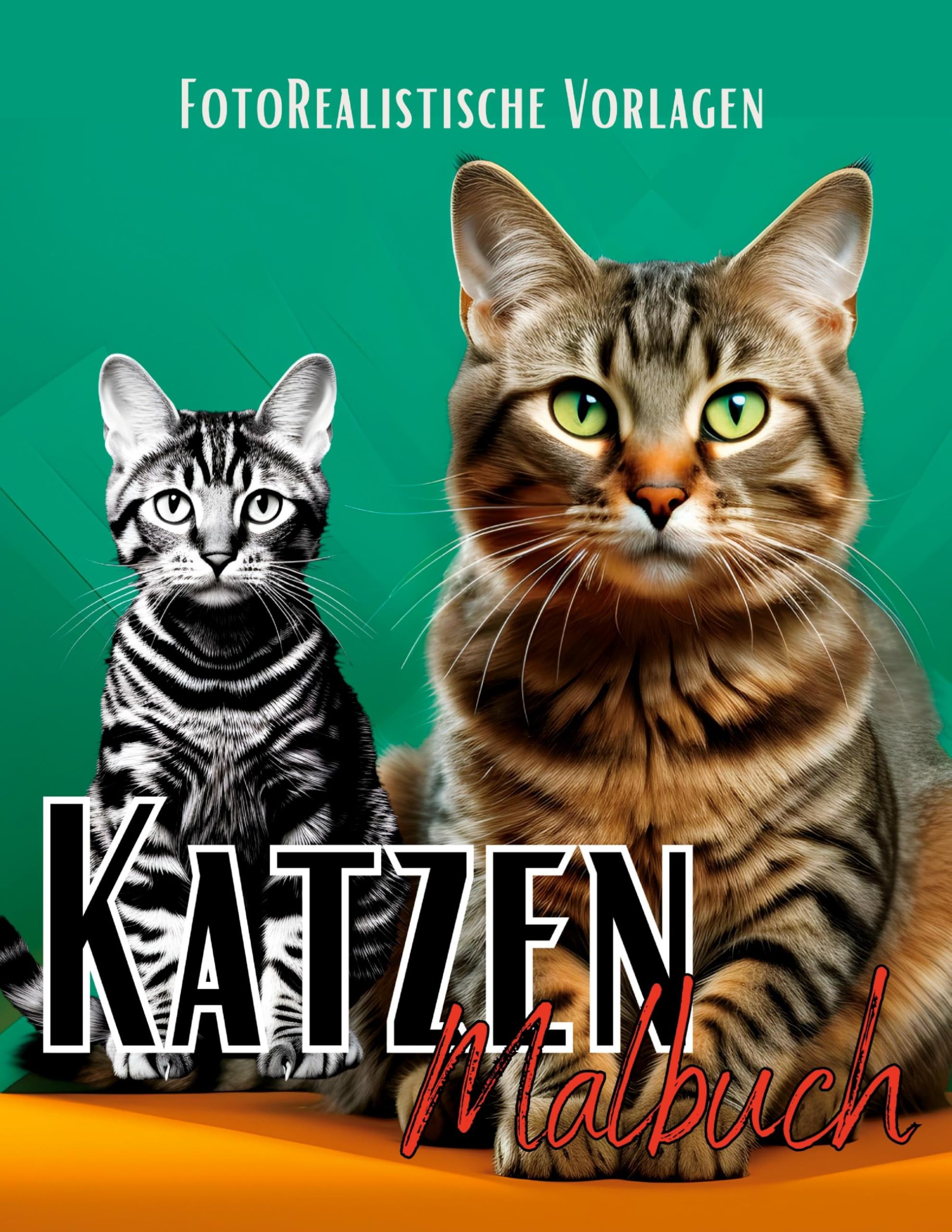 Malbuch Katze "Fotorealistisch". Hobbies & Crafts