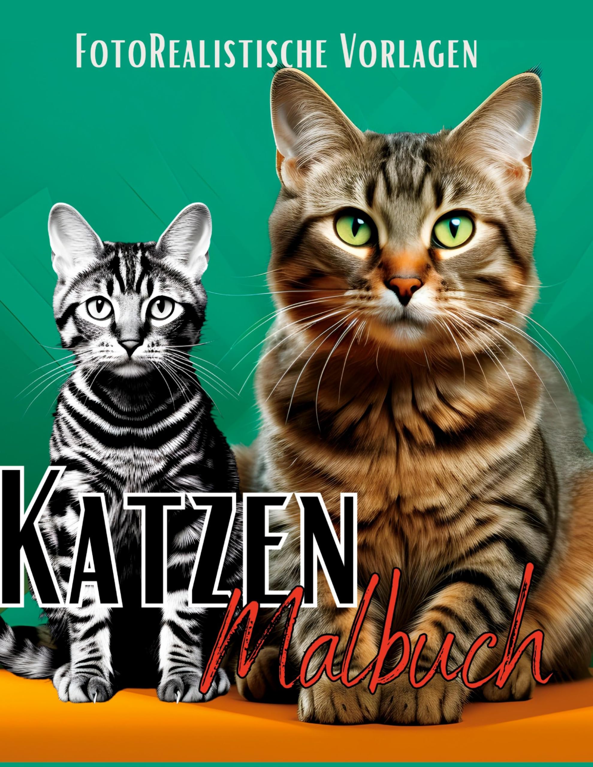 Malbuch Katze "Fotorealistisch". Hobbies & Crafts