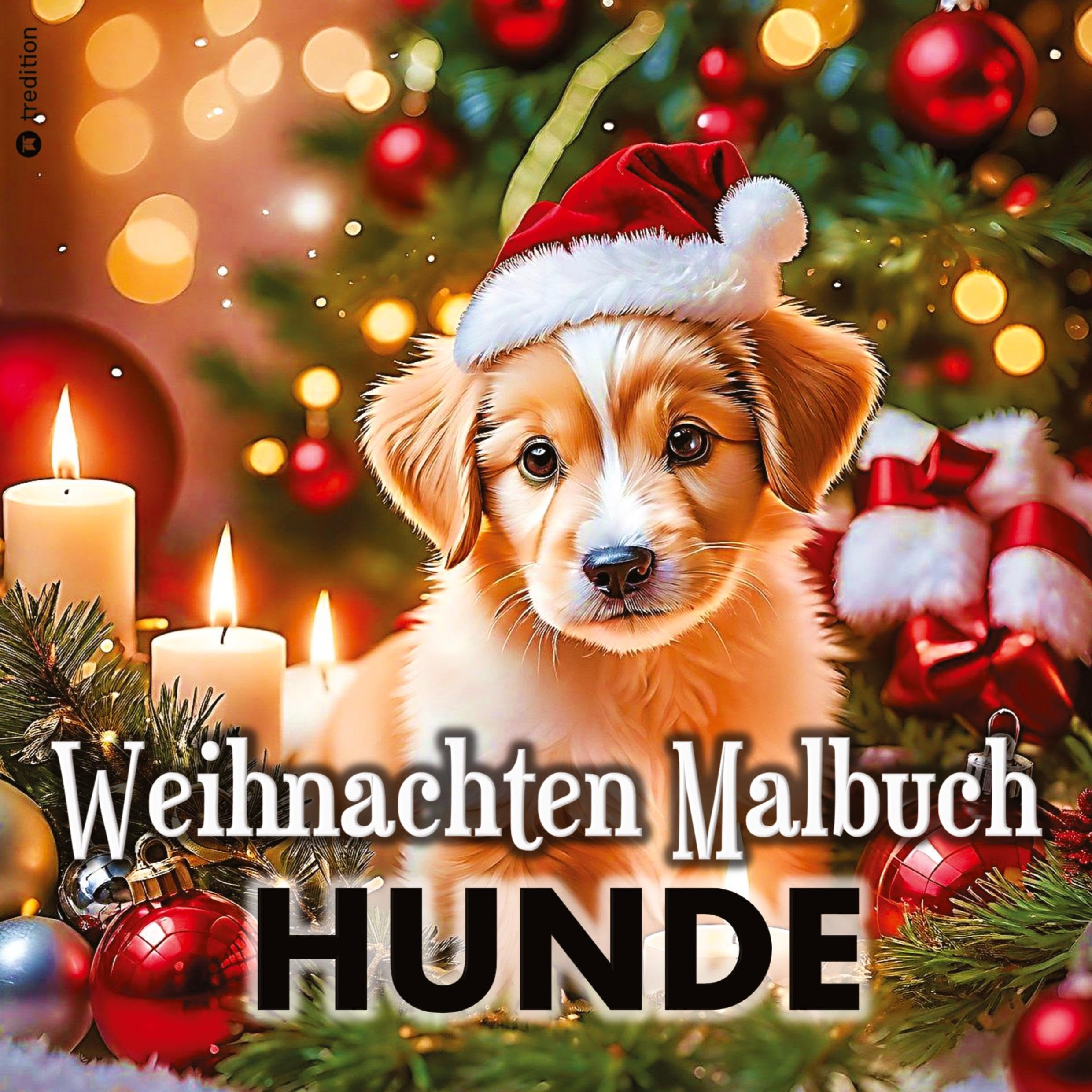 Malbuch Weihnachten für Erwachsene Hunde Weihnachten Süße Bescherung am Weihnachtsbaum Lifestyle