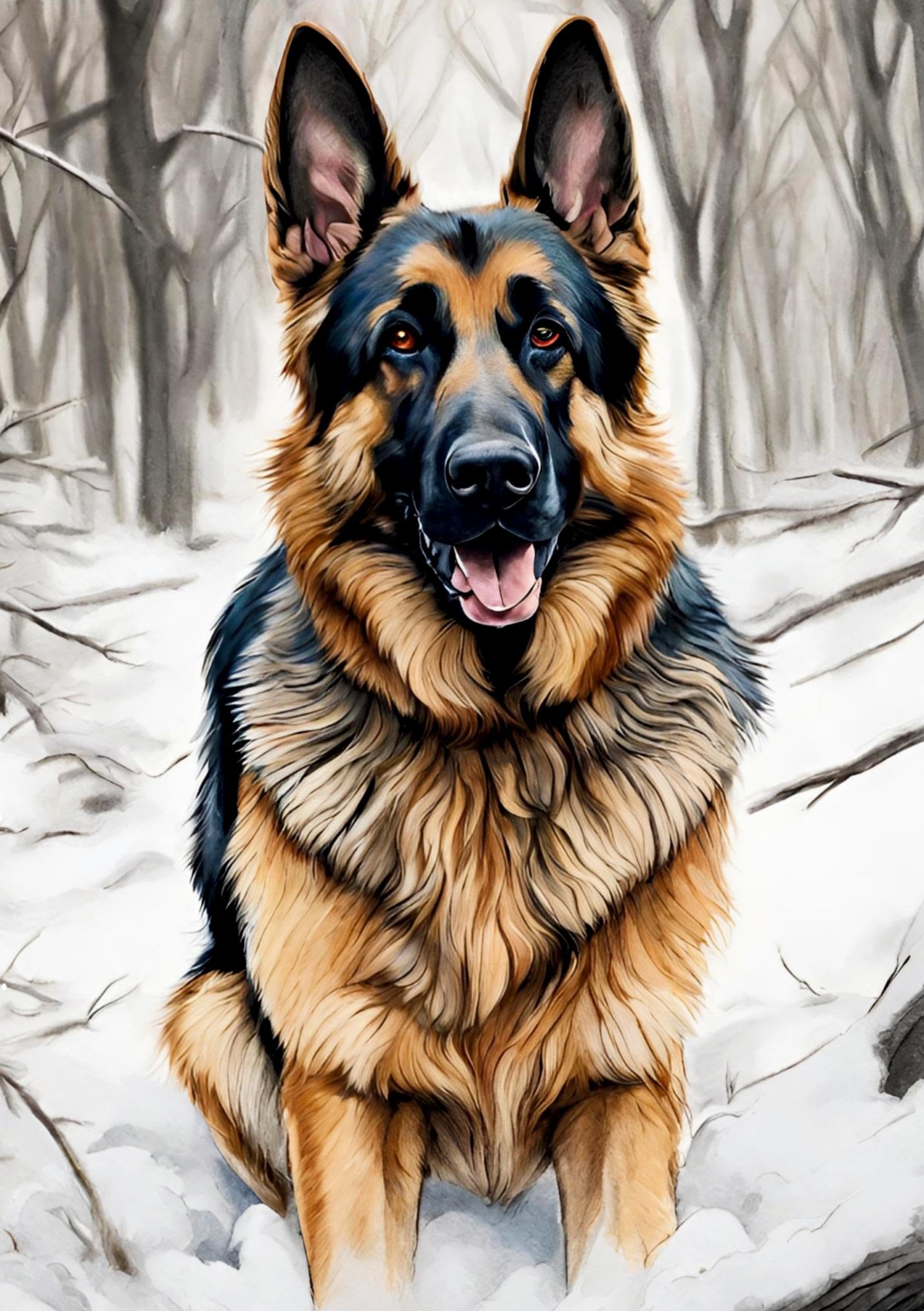 Hund Notizbuch Winter Deutscher Schäferhund Winterzeit Notizheft Journal Tagebuch mit 55 Zitaten Lebensweisheiten Hundeliebe Süße Geschenkidee Frauen ... Geburtstag, Nikolaus (Hunde Notizbücher) Lifestyle