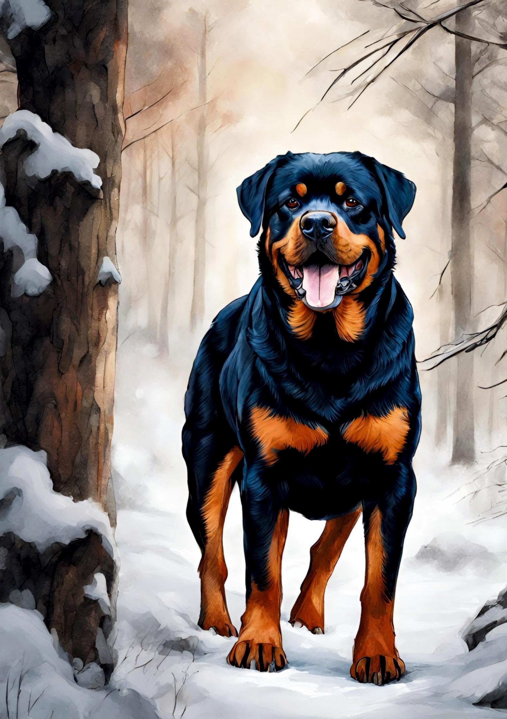 Hund Notizbuch Winterzeit Weihnachten Rottweiler mit 55 lustigen Motivationssprüchen Lebensweisheiten Hundeliebe Geschenk Rottie Hunde: Originelles ... Nikolaus Adventszeit (Hunde Notizbücher) Lifestyle