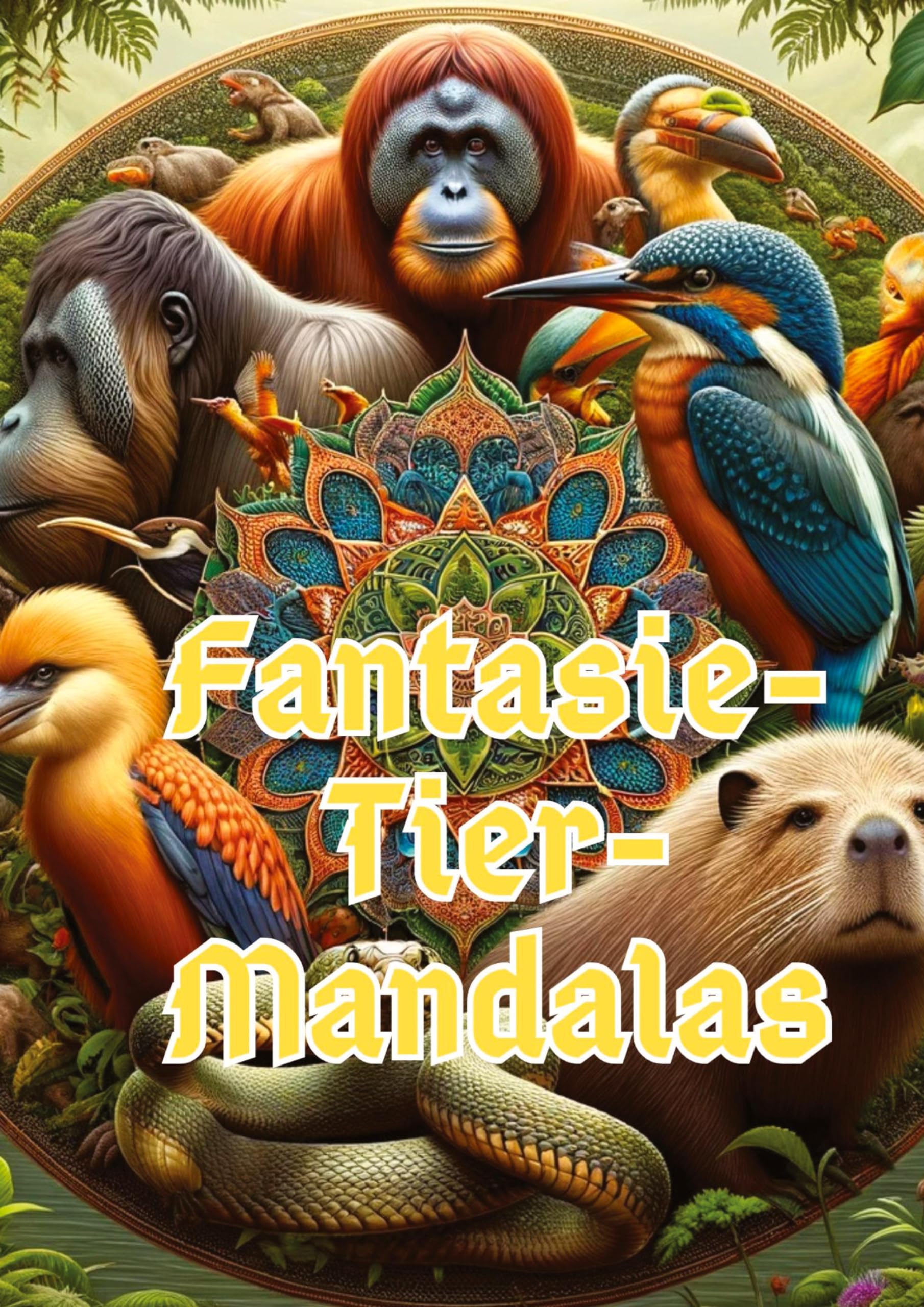 Fantasie-Tier-Mandalas: Kreative Kreaturen malen Hobbies & Crafts