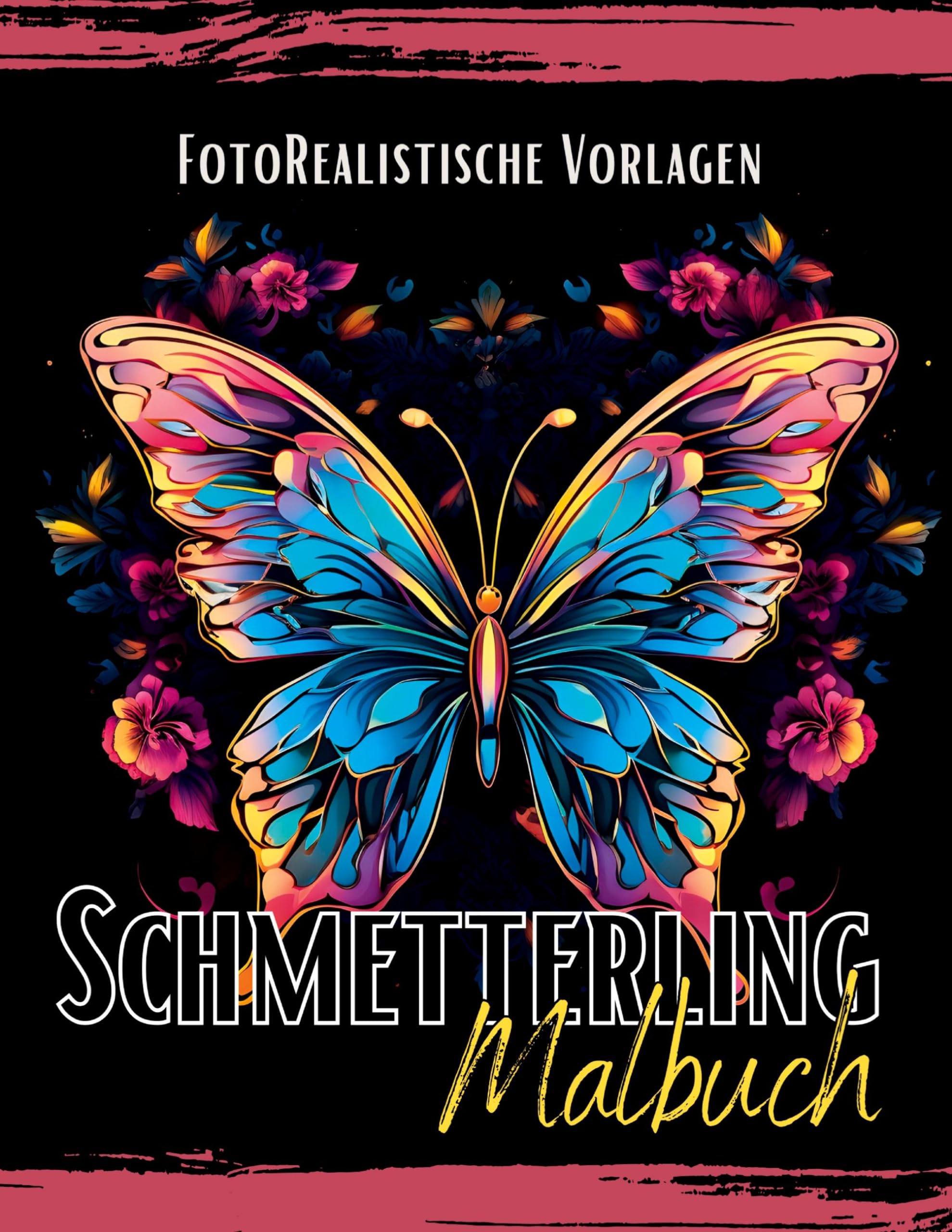 Schmetterling Malbuch "Fotorealistisch". Hobbies & Crafts