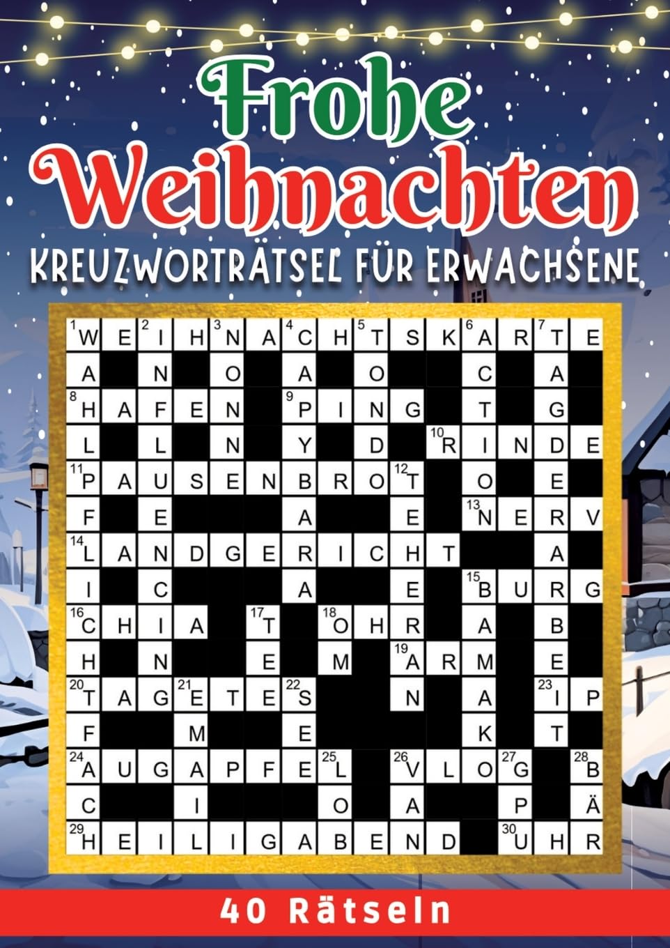 Frohe Weihnachten - Kreuzworträtsel Leisure & Fun