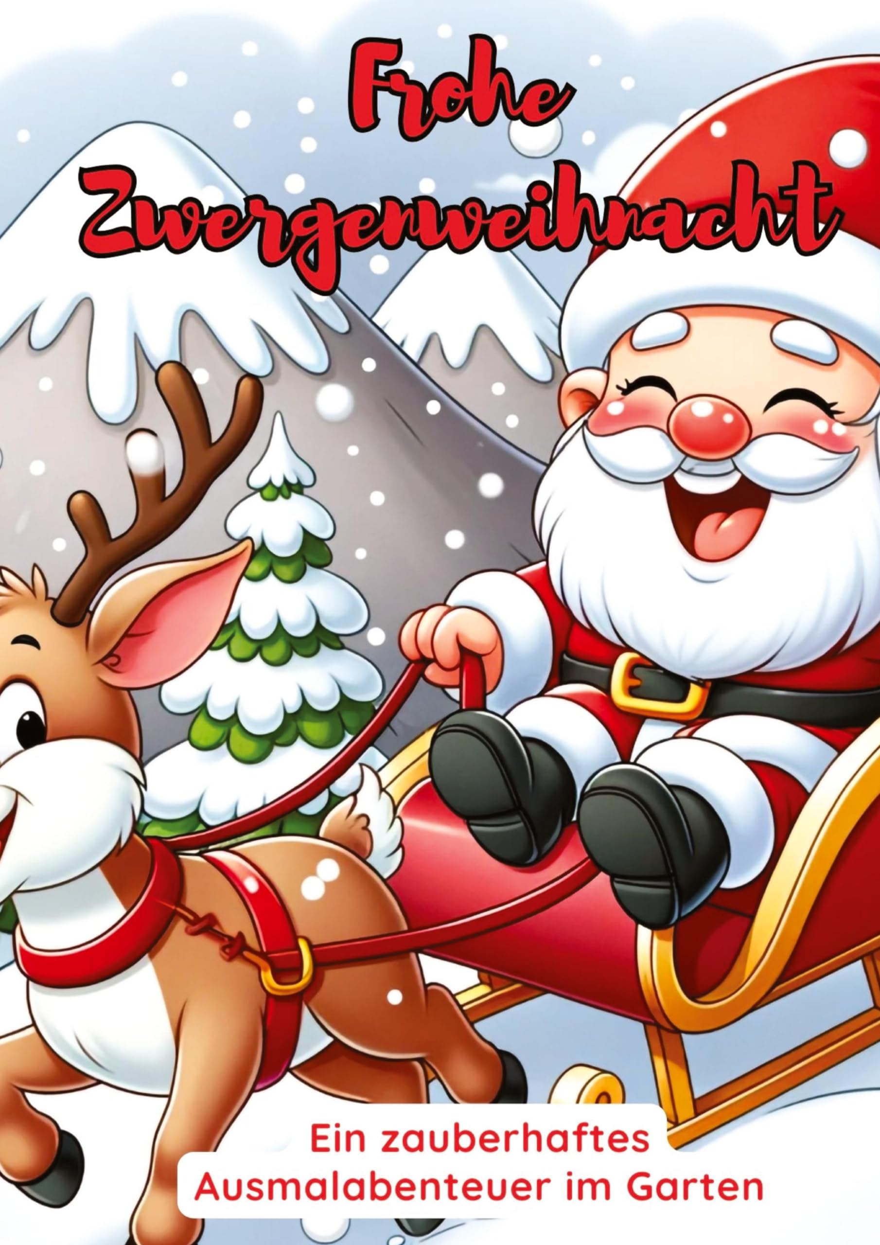 Frohe Zwergenweihnacht: Ein zauberhaftes Ausmalabenteuer im Garten Hobbies & Crafts