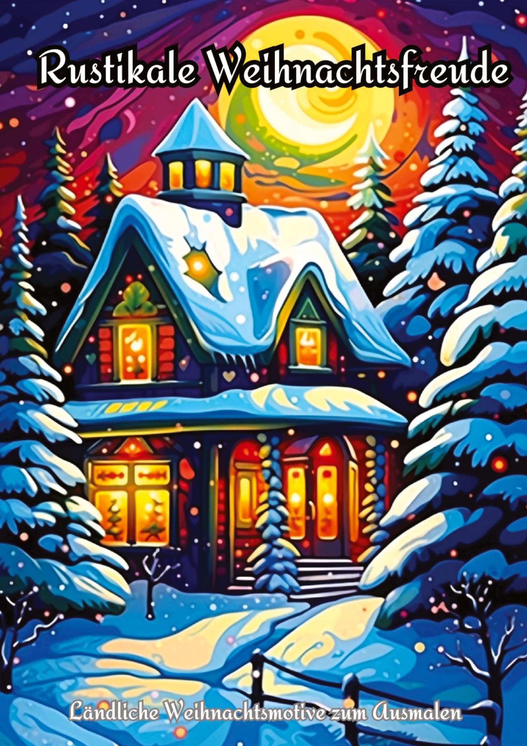 Ländliche Weihnachtsmotive zum Ausmalen: Rustikale Weihnachtsfreude Hobbies & Crafts