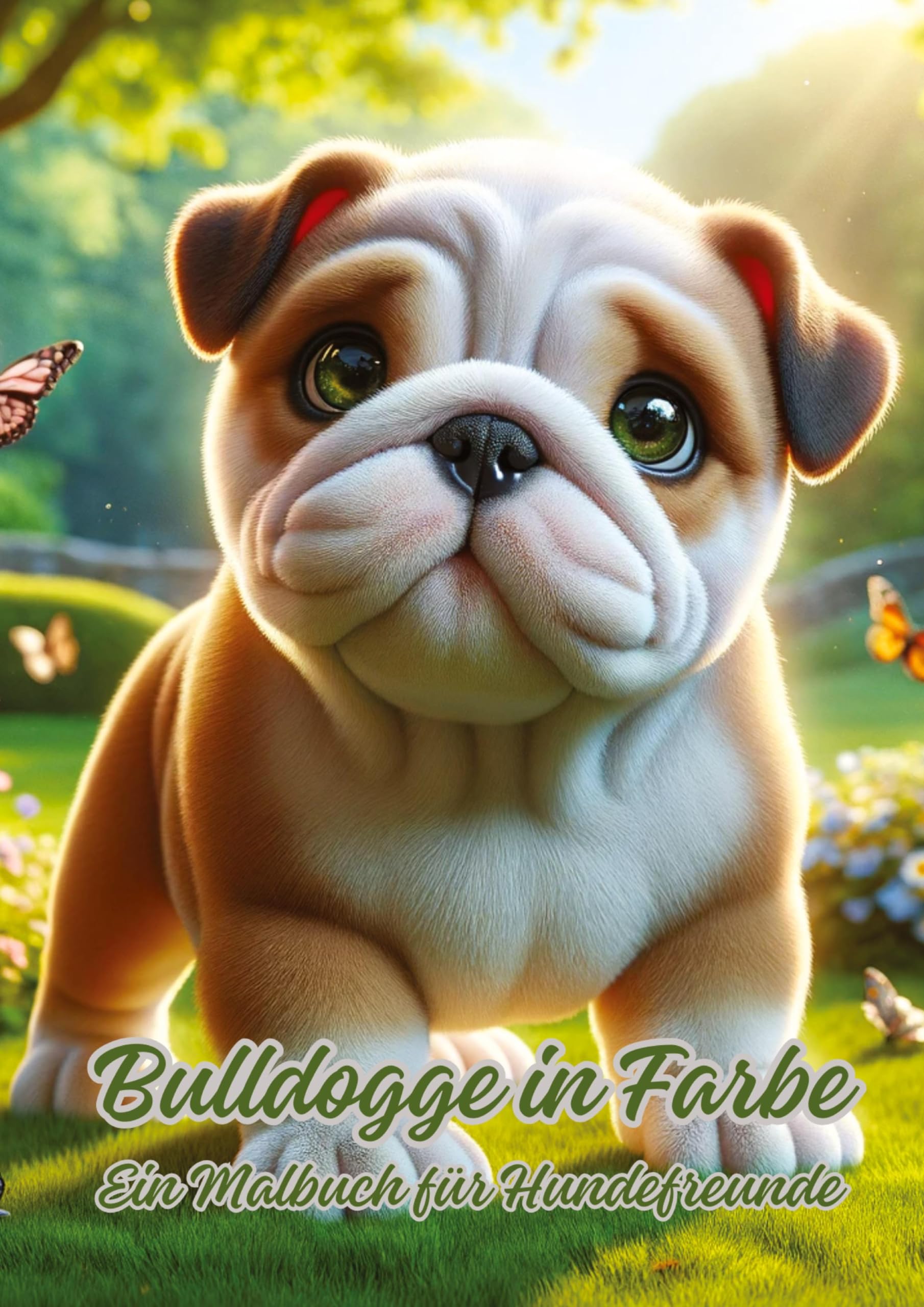 Bulldogge in Farbe Hobbies & Crafts