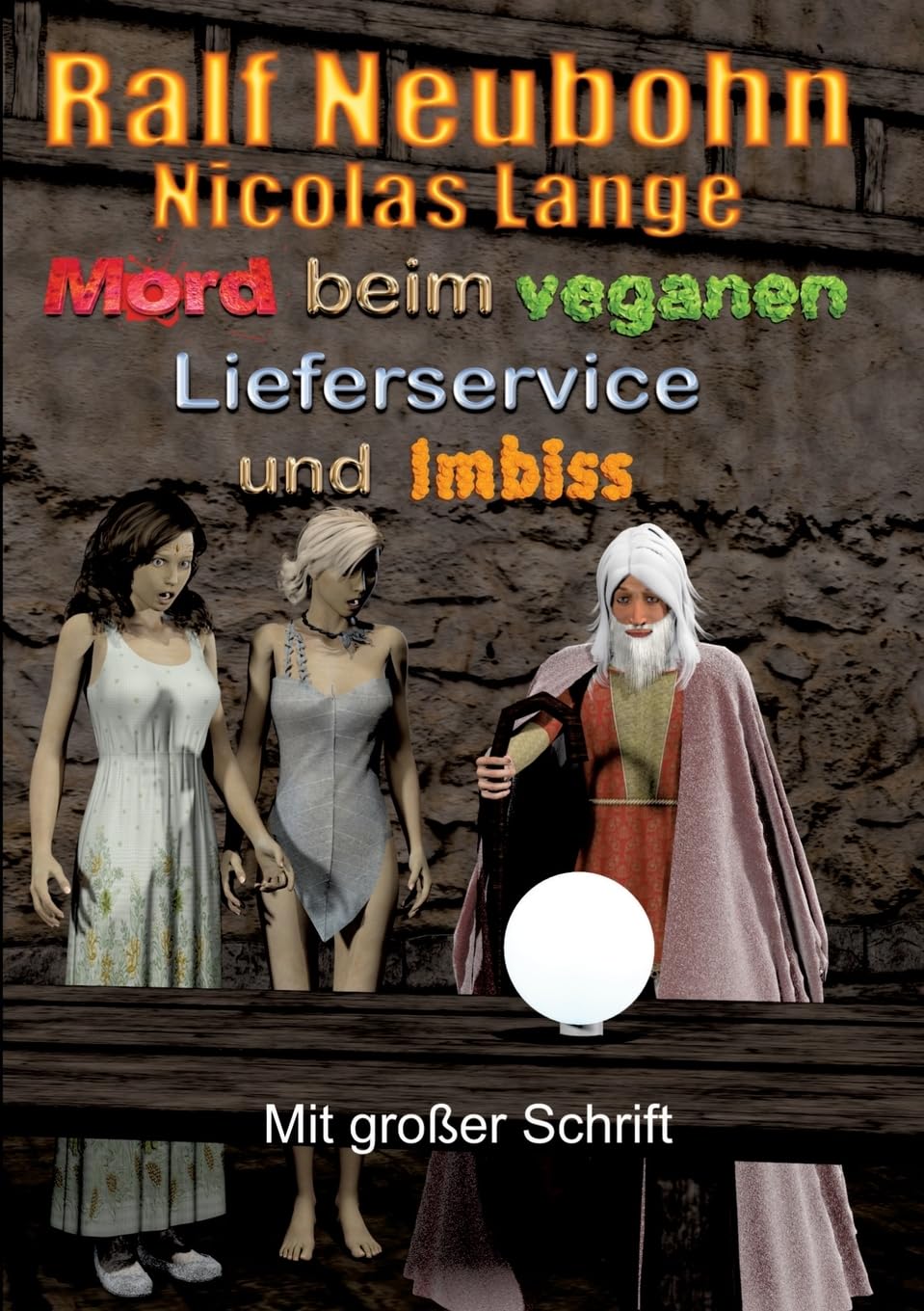 Mord beim veganen Lieferservice und Imbiss: Ein Merlin Fantasy-Krimi in großer Schrift Contemporary literature