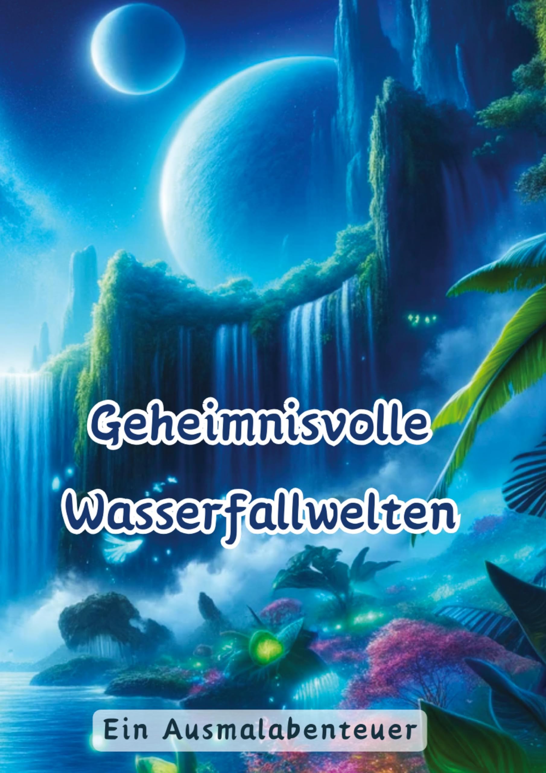 Geheimnisvolle Wasserfallwelten: Ein Ausmalabenteuer Hobbies & Crafts