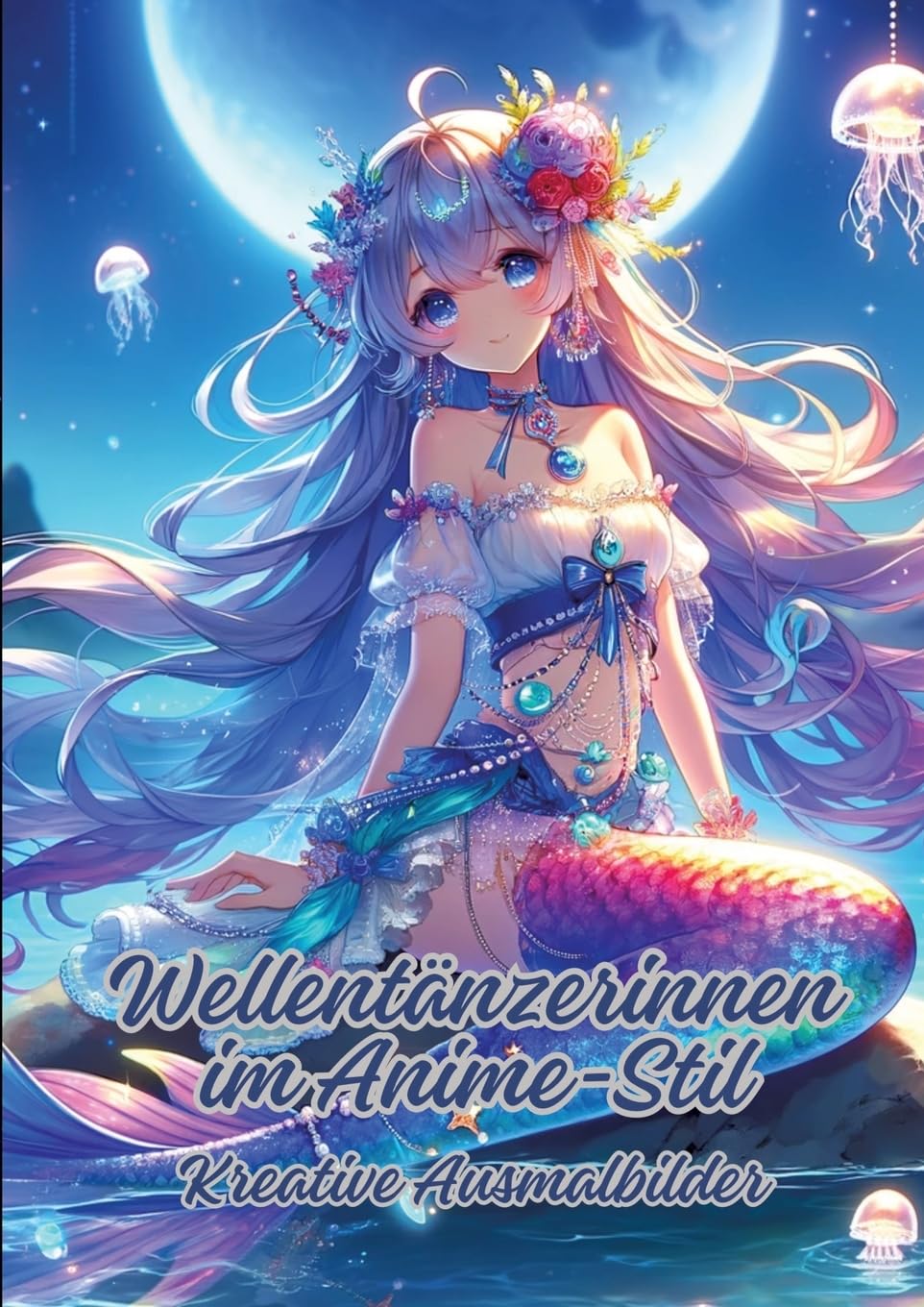 Wellentänzerinnen im Anime-Stil: Kreative Ausmalbilder Hobbies & Crafts