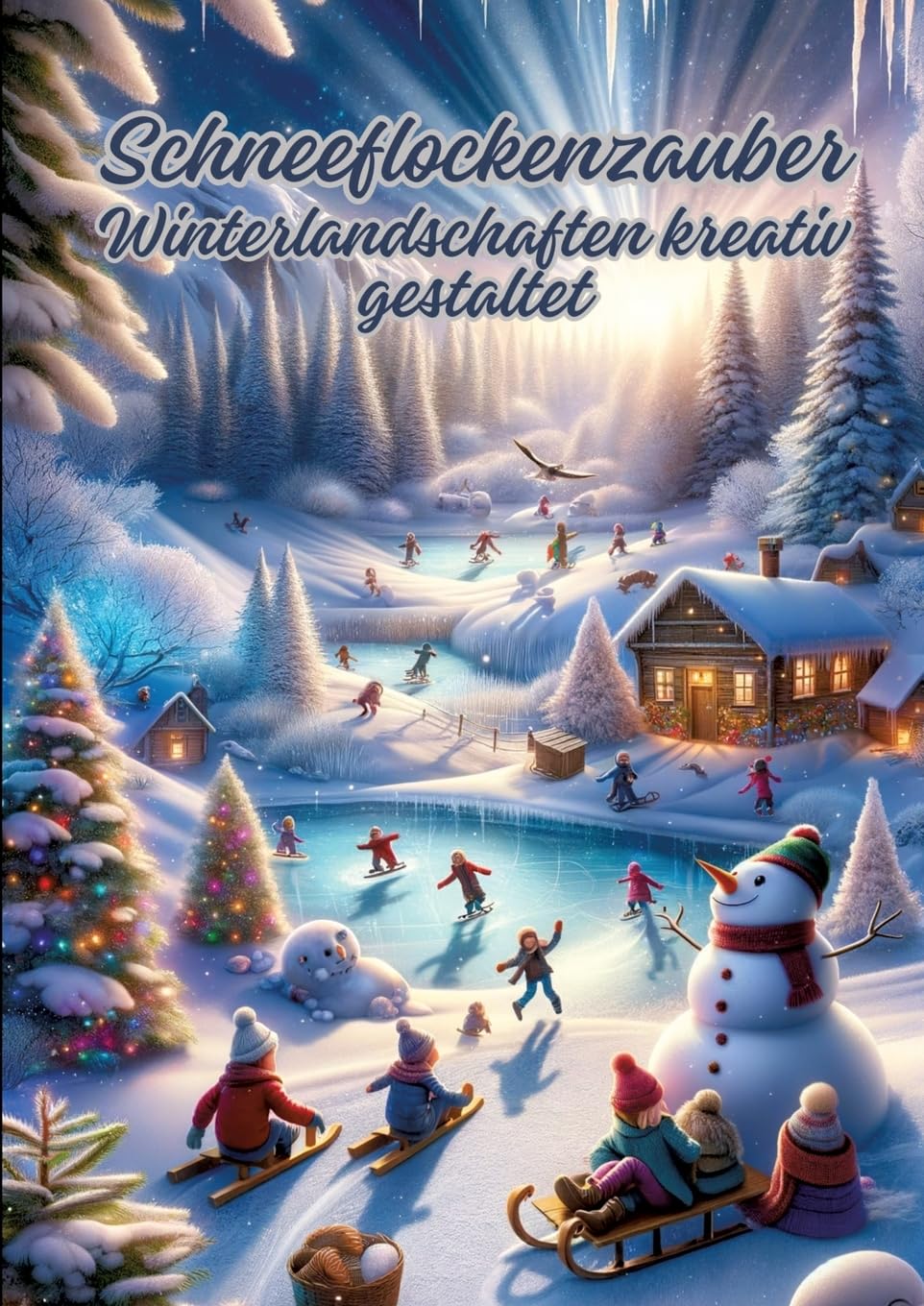 Schneeflockenzauber: Winterlandschaften kreativ gestaltet Hobbies & Crafts