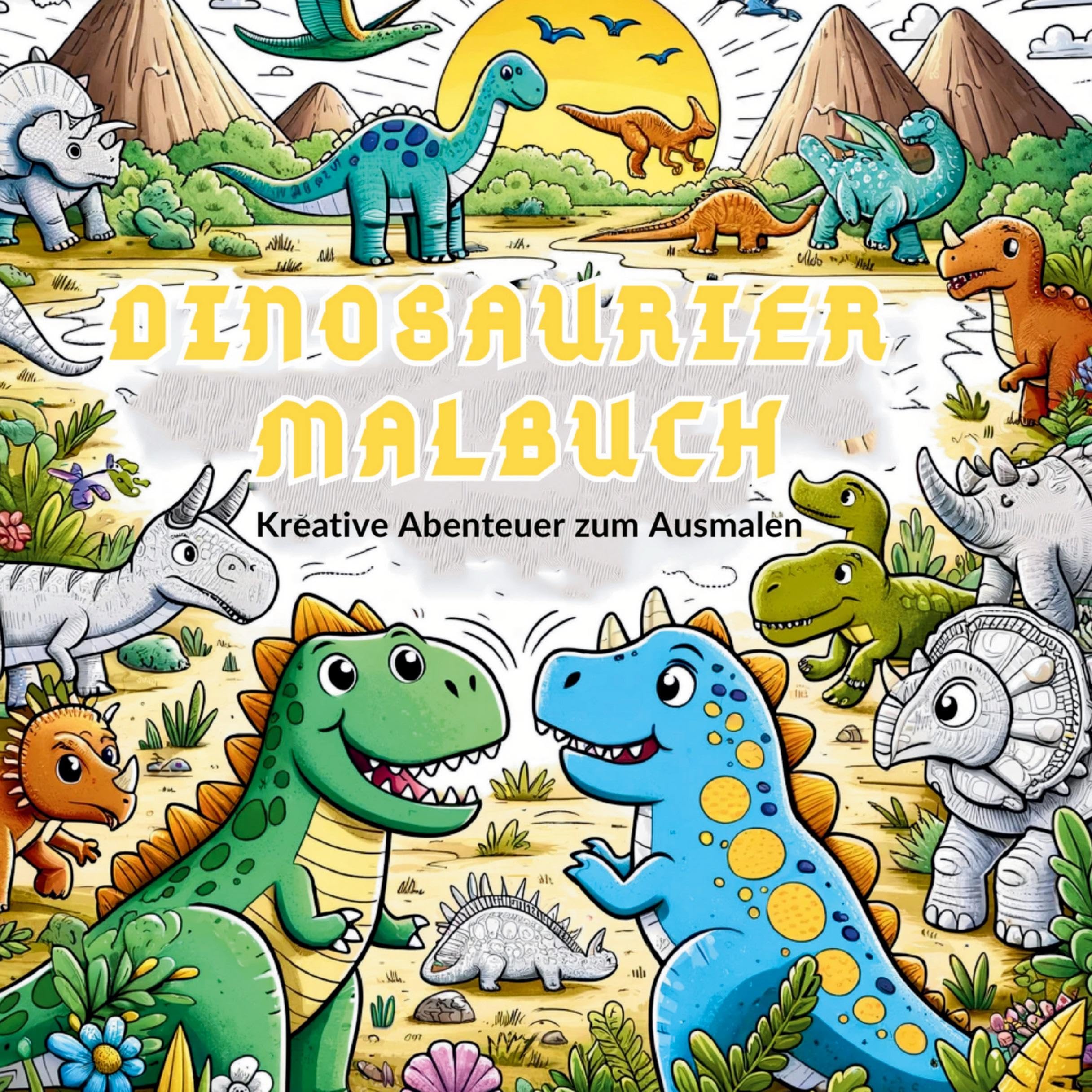 Malbuch für Jungen: Mein Urzeitliches Dinosaurier Malbuch! Social Sciences