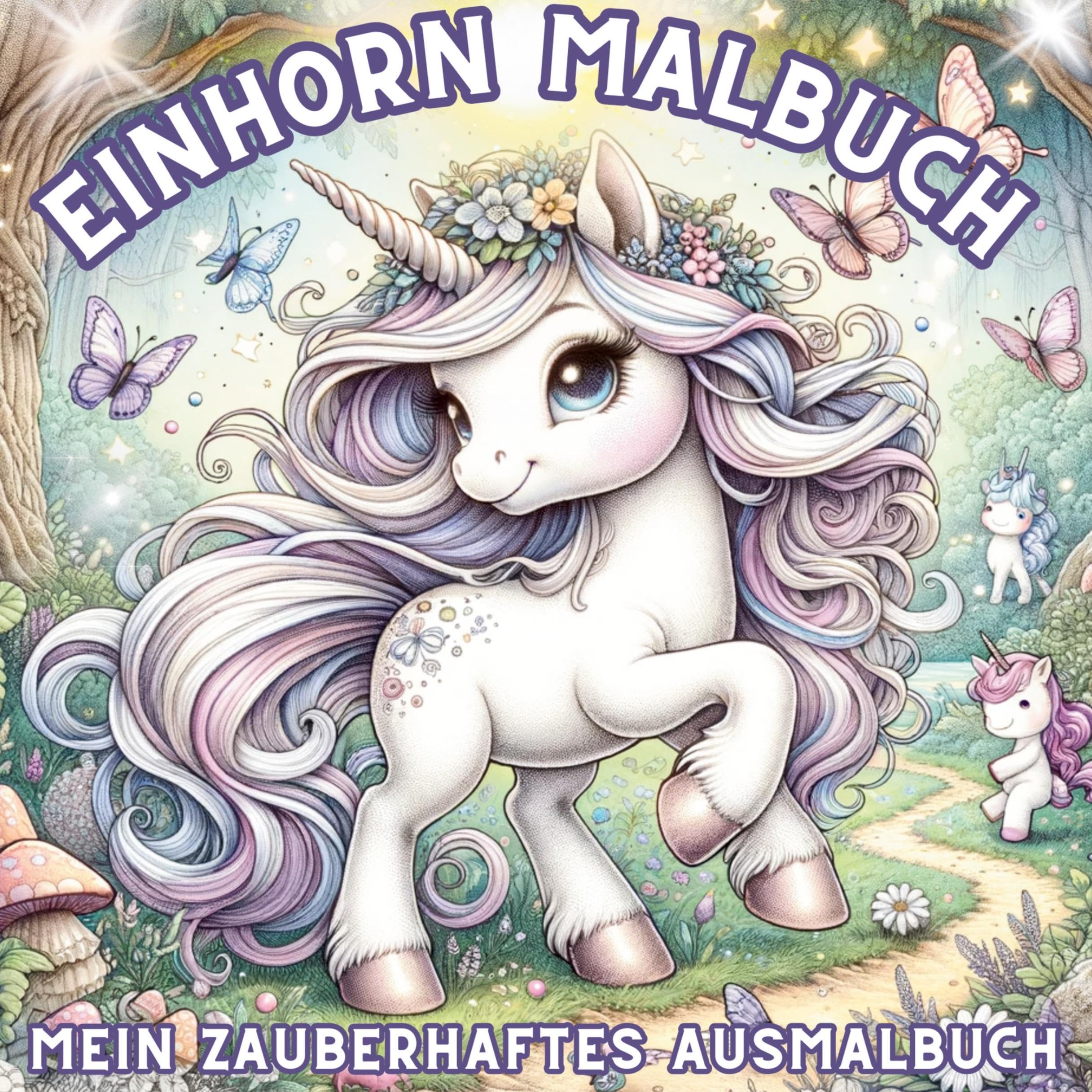 Einhorn-Abenteuer: Malbuch für Mädchen - 50 magische Ausmalvorlagen! Non-fiction
