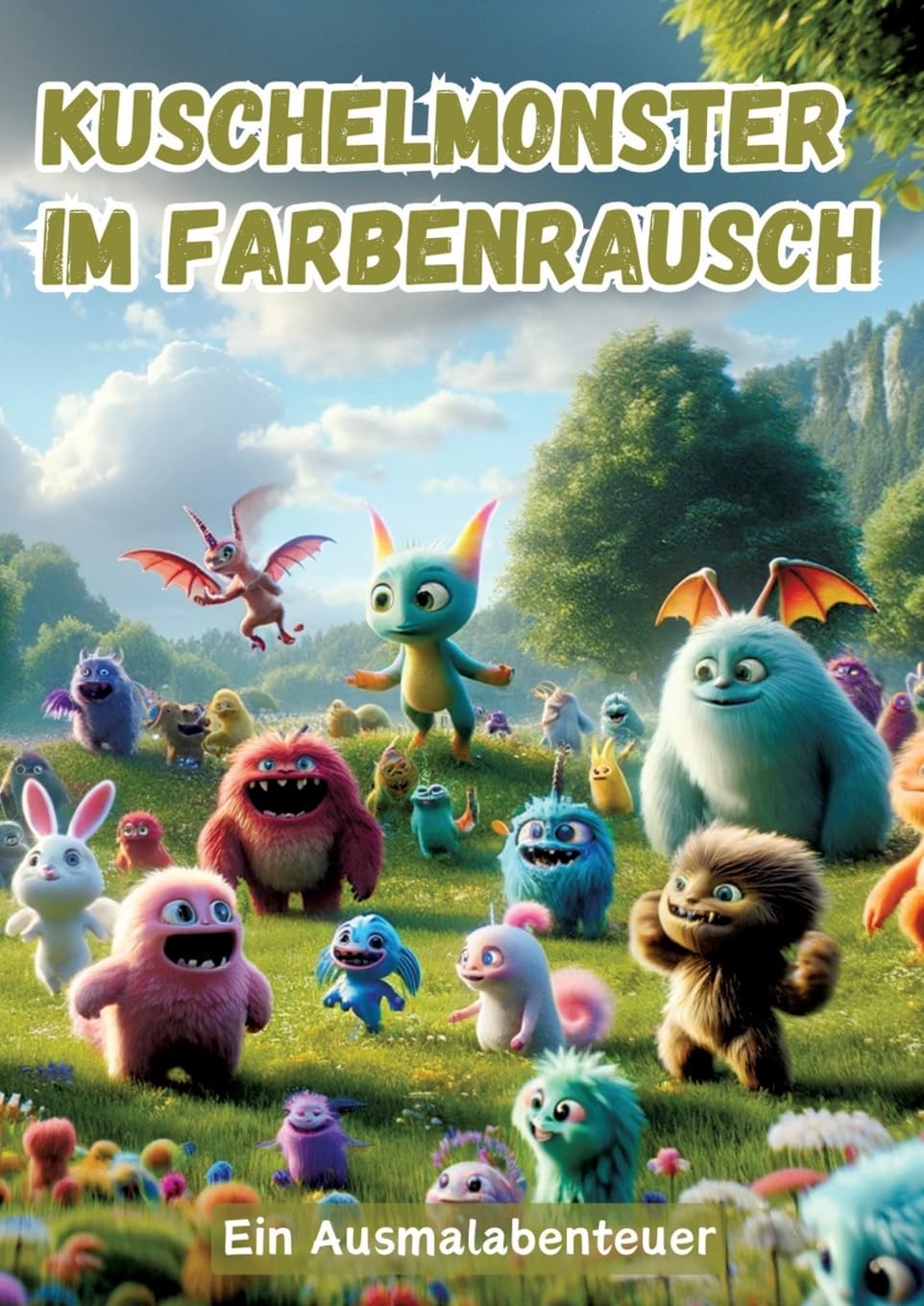 Kuschelmonster im Farbenrausch: Ein Ausmalabenteuer Hobbies & Crafts