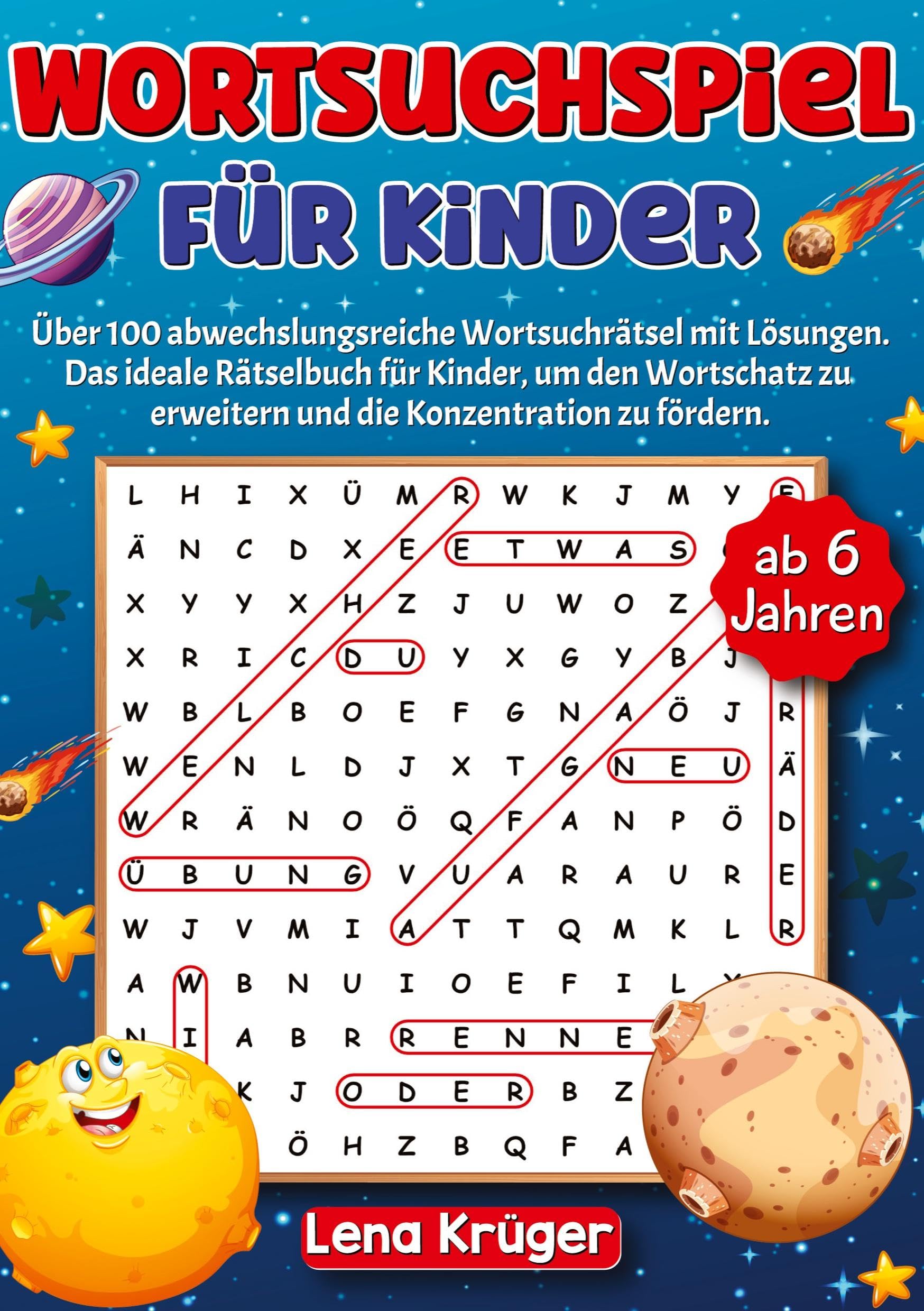 Wortsuchspiel für Kinder ab 6 Jahren: Über 100 abwechslungsreiche Wortsuchrätsel mit Lösungen. Das ideale Rätselbuch für Kinder, um den Wortschatz zu erweitern und die Konzentration zu fördern. Leisure & Fun