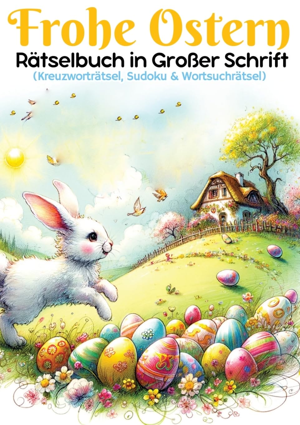 Frohe Ostern - Rätselbuch in großer Schrift | Ostergeschenk: Großdruck Rätselbuch für Senioren, Kinder, Erwachsene, Mama, Papa, Opa, Oma, Mann, Frau, ... Wortsuchrätsel | Perfektes Geschenk zu Ostern Leisure & Fun