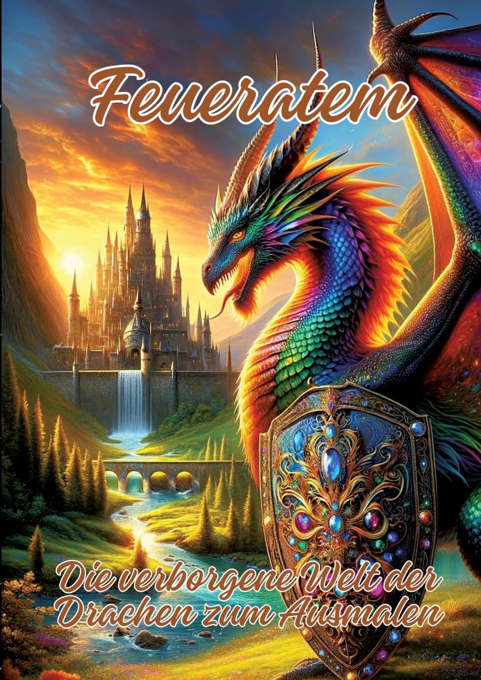 Feueratem: Die verborgene Welt der Drachen zum Ausmalen Hobbies & Crafts