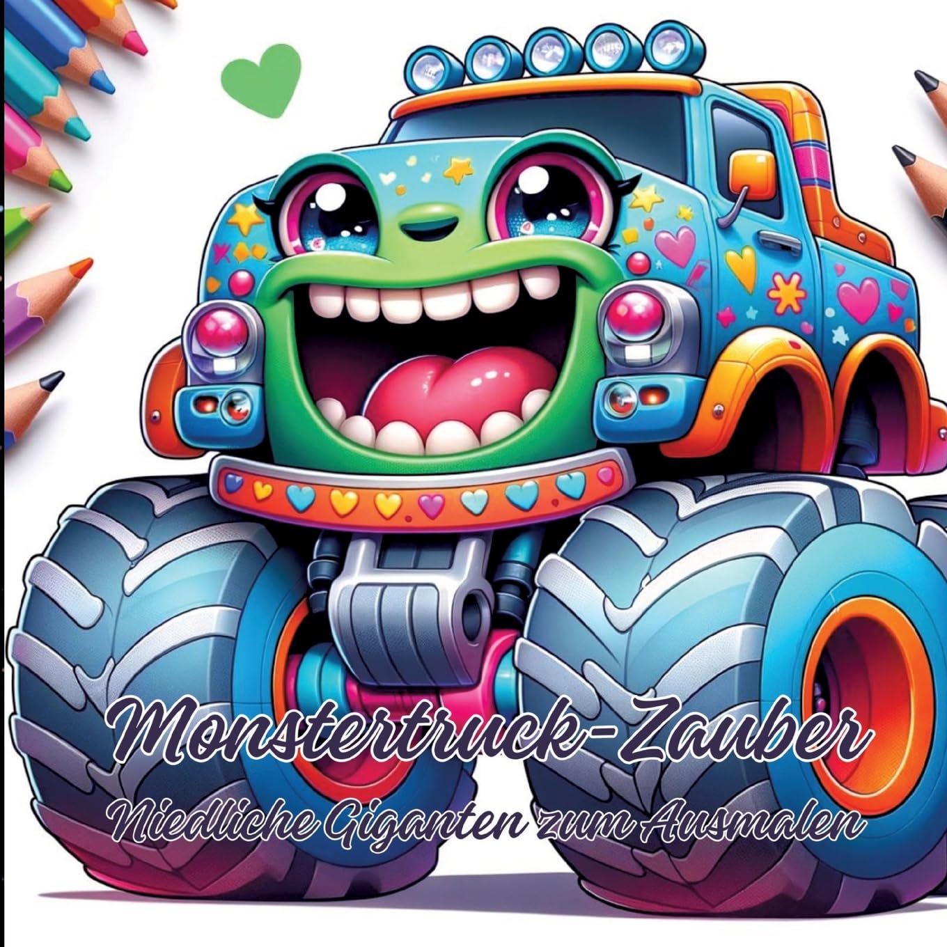 Monstertruck-Zauber: Niedliche Giganten zum Ausmalen Hobbies & Crafts