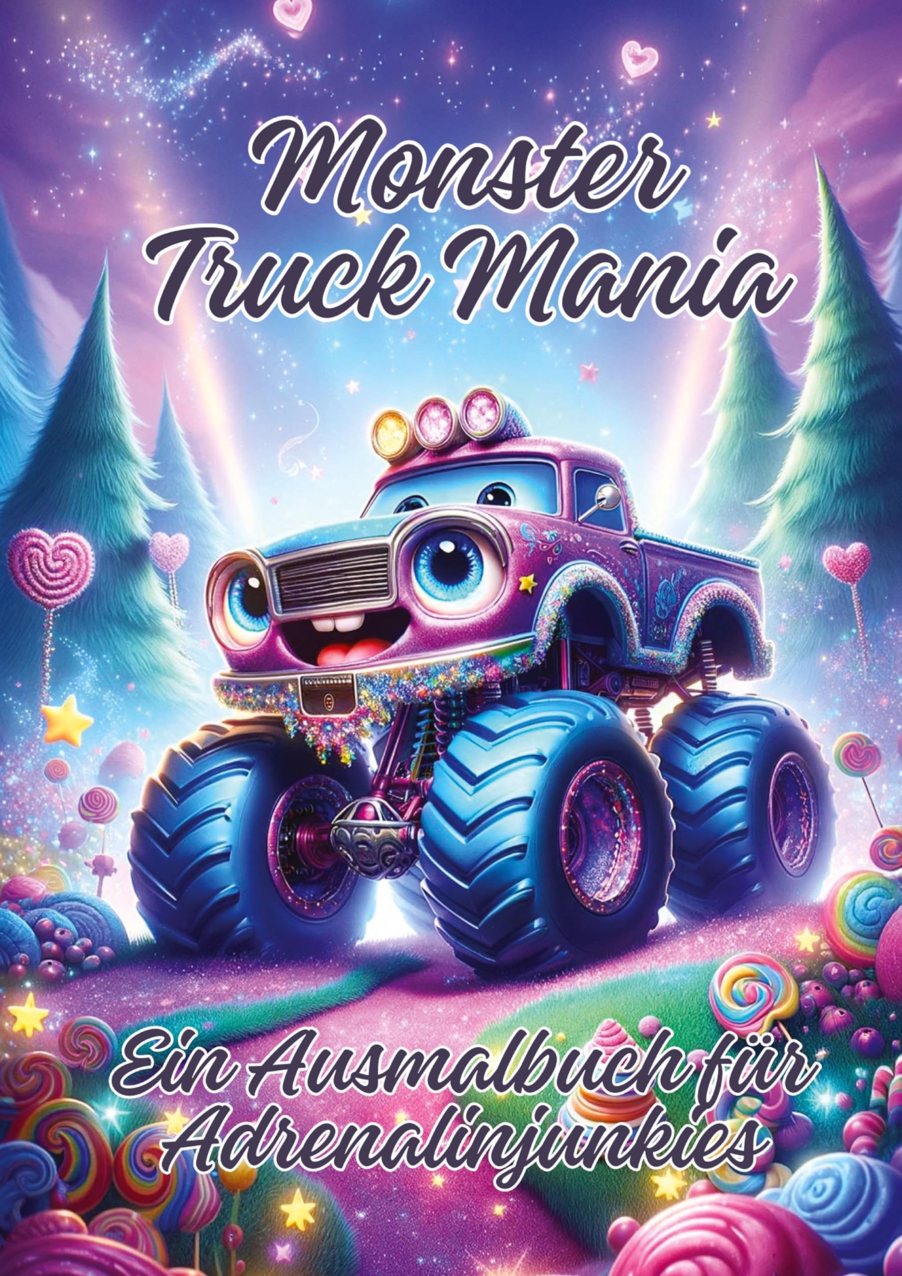 Monster Truck Mania: Ein Ausmalbuch für Adrenalinjunkies Hobbies & Crafts