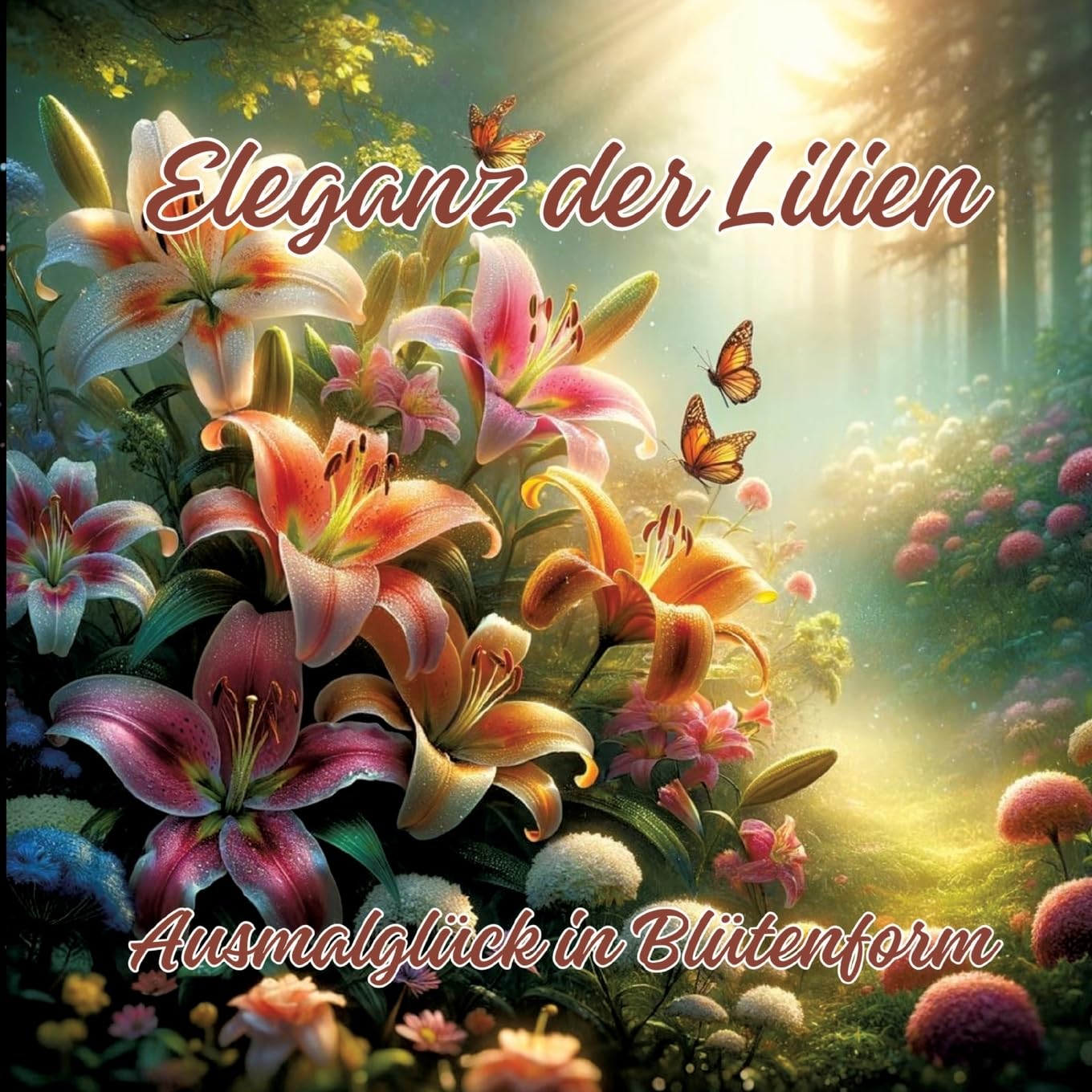 Eleganz der Lilien: Ausmalglück in Blütenform Hobbies & Crafts