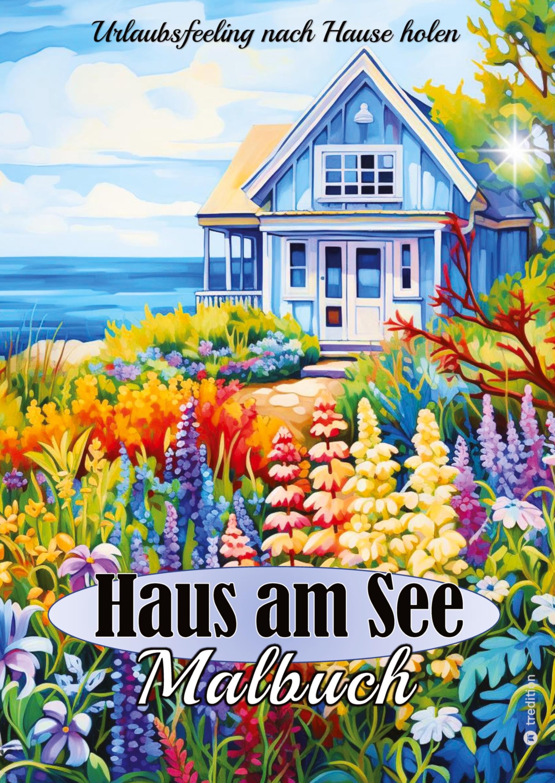 Malbuch für Erwachsene Haus am See - Stressabbau Achtsamkeit Kreativität Relaxen Lifestyle