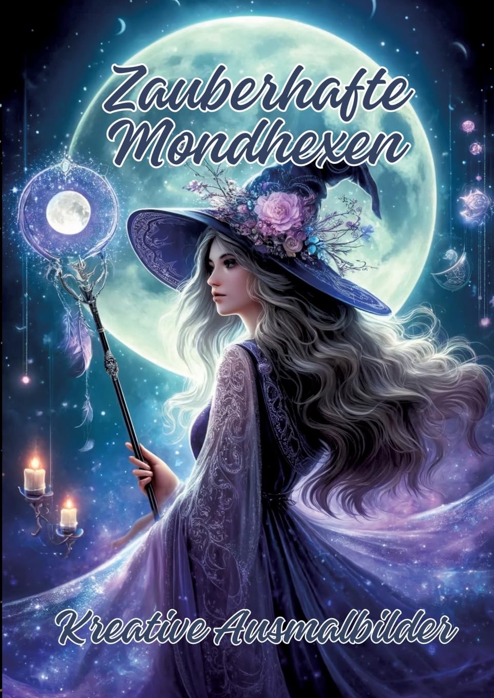 Zauberhafte Mondhexen: Kreative Ausmalbilder Hobbies & Crafts