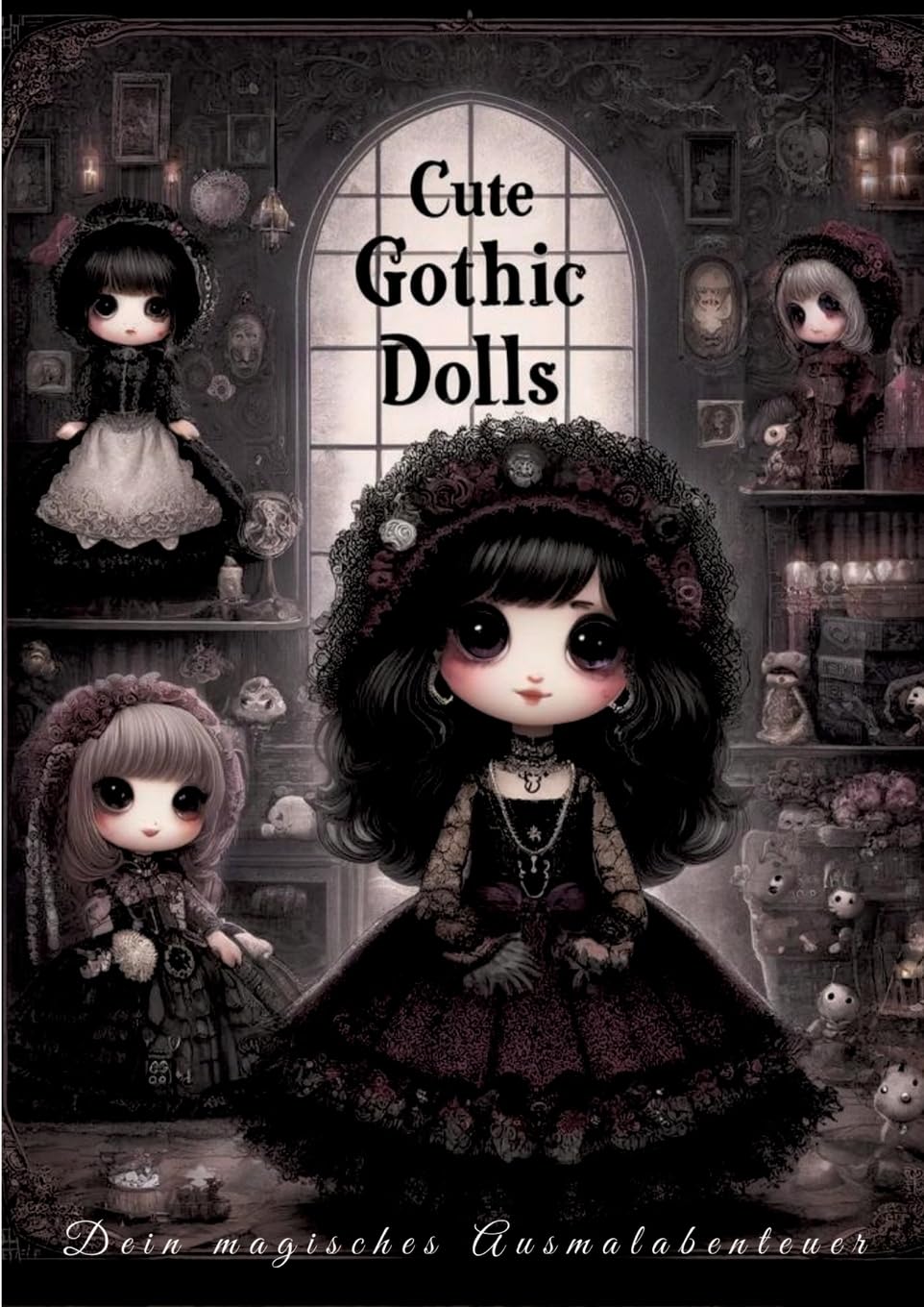 Mystische Gothic Puppen: Dein magisches Ausmalabenteuer Hobbies & Crafts